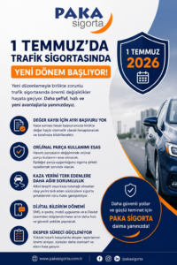 Trafik Sigortasında Yeni Dönem Temmuz  2026